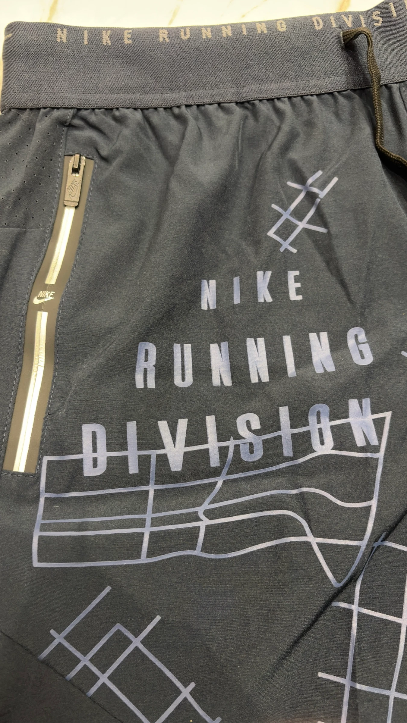 Short Nike Running Division Donkerblauw Maat M – photo 5